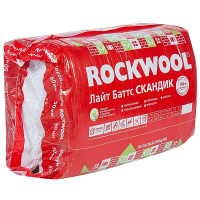 Утеплитель Лайт Баттс скандик Rockwool (1200*600*150) 5п/0,54м3/3,6м2 фото Центр Металлокровли