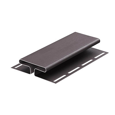 Соединительный профиль (Н-профиль) (3,05) Графит Дёке (45 шт./уп.) фото Центр Металлокровли