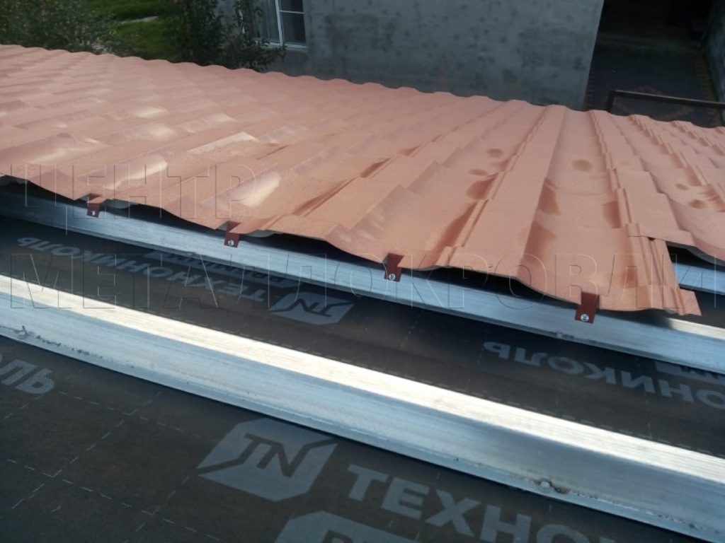 Металлочерепица Геркулес 8004 терракотовый Стальной Бархат от Центра Металлокровли в Кемерове