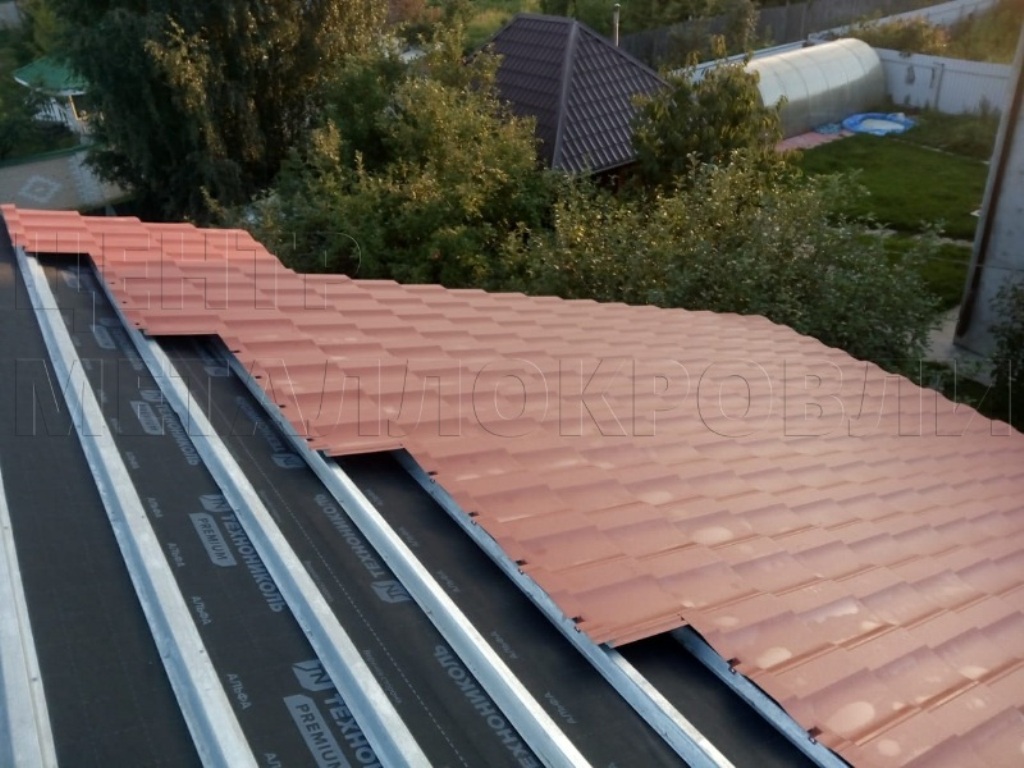 Металлочерепица Геркулес 8004 терракотовый Стальной Бархат от Центра Металлокровли в Кемерове