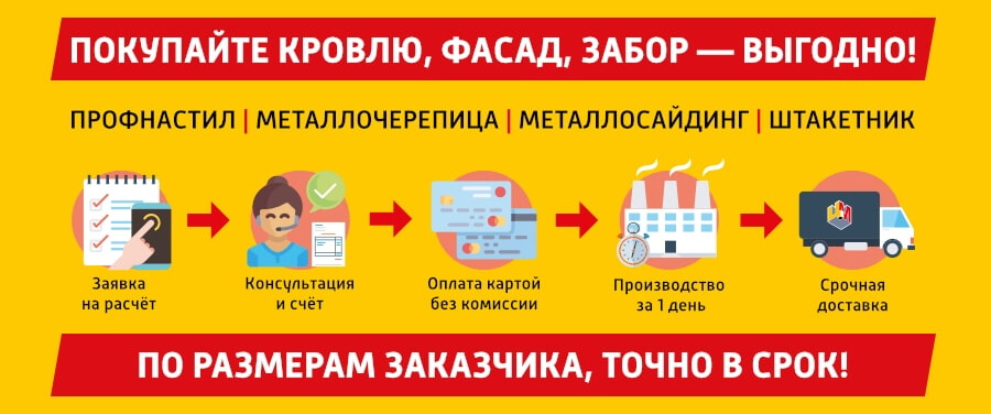 Покупать металлопрофиль онлайн - выгодно