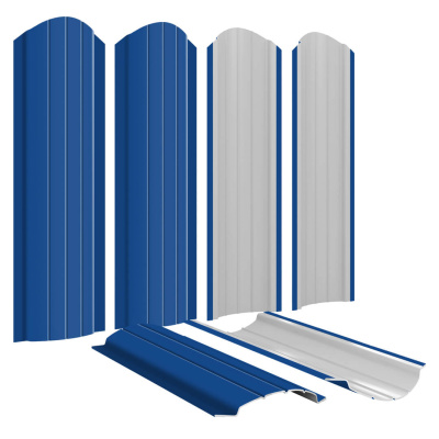 Штакетник Полукруглый RAL 5005 Синий Сигнал