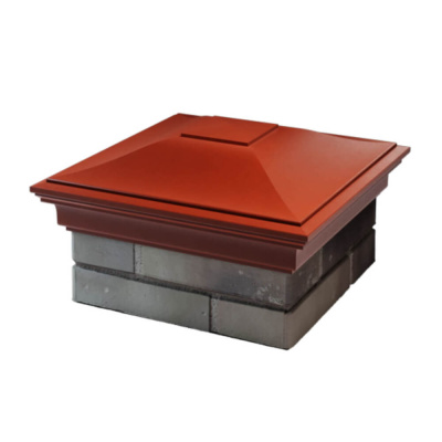 Колпак на столб забора MONBLAN Красный 1,5х1,5 еврокирпича (0.7НФ) 3