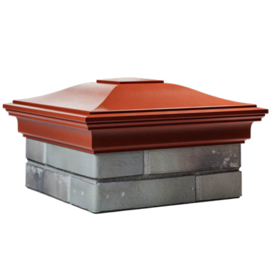 Колпак на столб забора MONBLAN Красный 1,5х1,5 кирпича 2