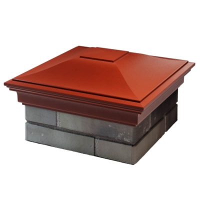 Колпак на столб забора MONBLAN Красный 1,5х1,5 кирпича 3