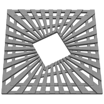 Приствольная решетка ПП ZKING ATMOSPHERE 1200х1200мм Серая 3