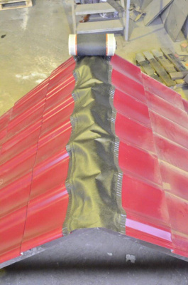 Аэроэлемент конька кровли Ventakrov LUX монтаж на конек кровли 3