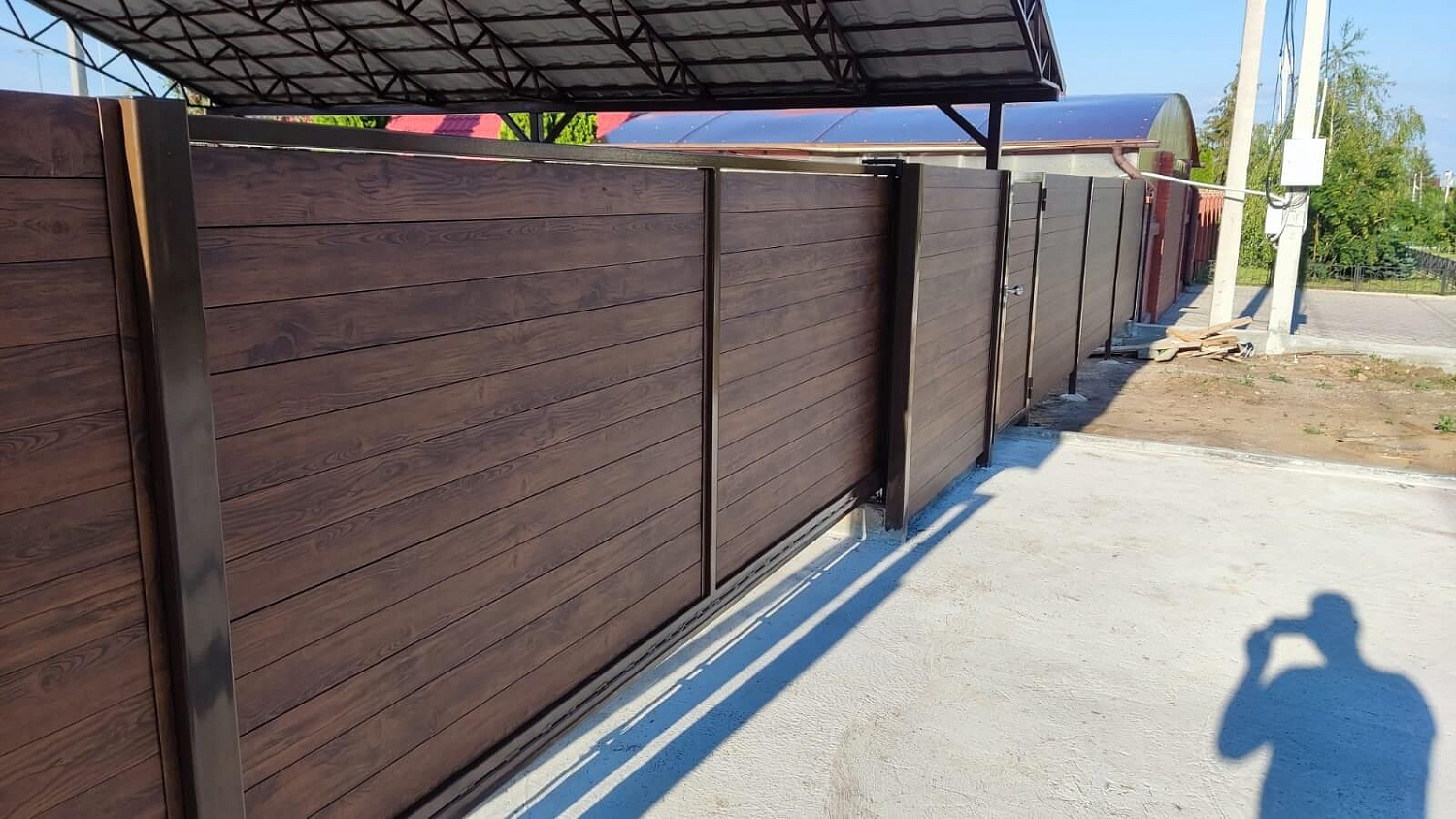 Металлопланкен  52м Каштан 2-х сторонний Printech