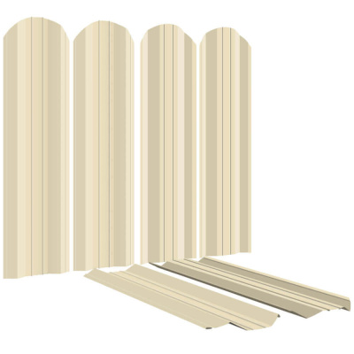 Штакетник (евроштакетник) ЭКО-М 95мм RAL1015 Слоновая Кость 2-х сторонний для забора